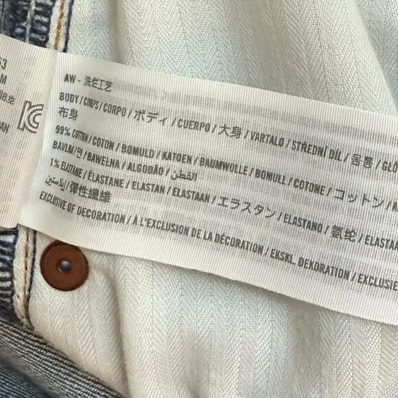 NWT Abercrombie & Fitch The Mom High Rise Curve Love Jeans Size 35 / 20R - Picture 10 of 12